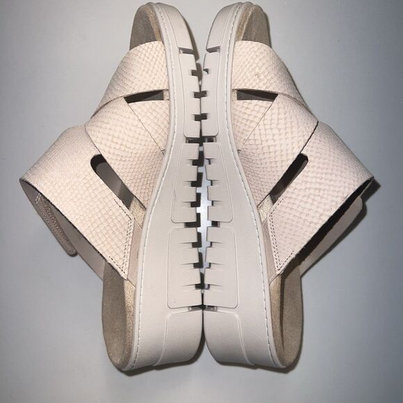 Vionic Women’s Uptown Sunset Wedge Sandal Cameo Rose Nubuck Pink 10 Wide - Picture 6 of 9